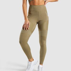 Gymshark True Texture Olive/Khaki Leggings